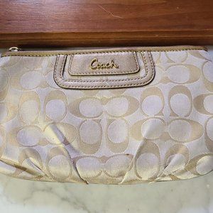 Coach Logo Wristlet Pouch.